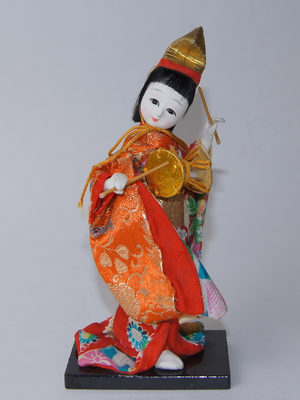 Оригинальная японская миниатюра с барабаном, 16 см ,70-е г. (500950)