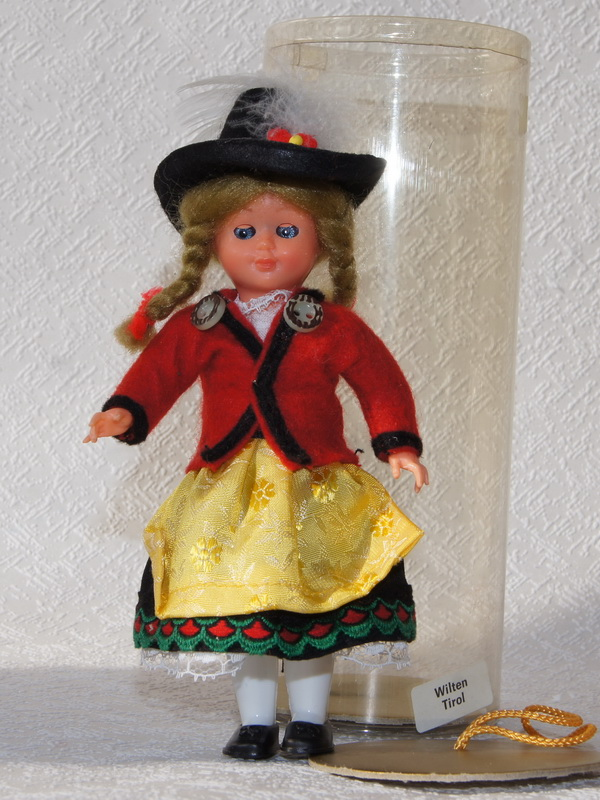 Кукла в оригинальной коробке, Тироль, 15 см (2007487)