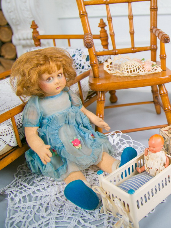 Антикварная кукла Lenci, модель Lucia, 1930 г.