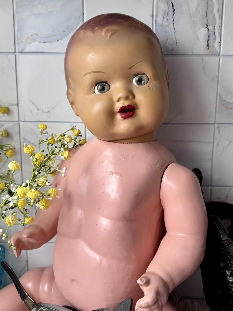 Старинный большой пупс, Зоннеберг, Германия, 60 см