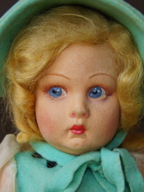 Антикварная итальянская кукла Lenci, 37 см