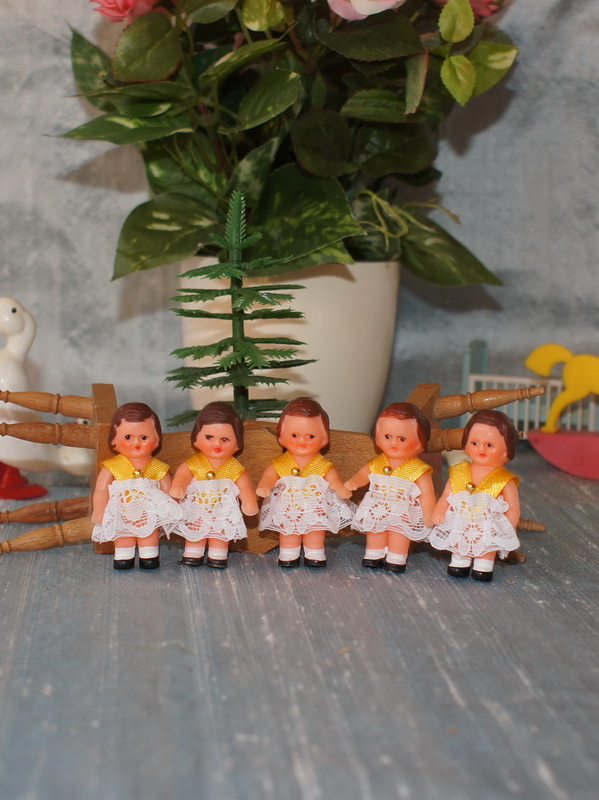 Микро куколка, ГДР, 5 см, 1 шт., 600356