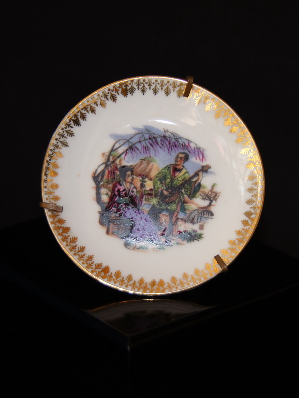 Миниатюрная тарелка, фарфор, Лимож, 8 см, 170611