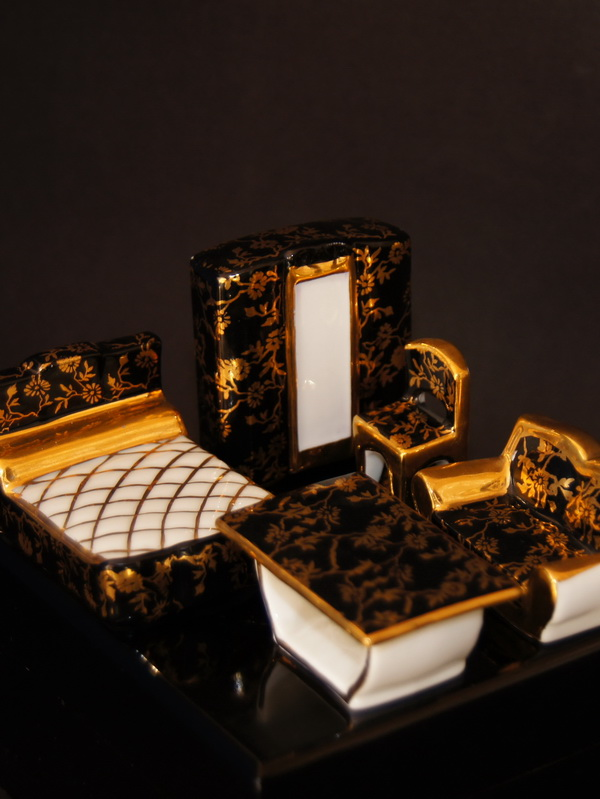 Миниатюрный гарнитур, фарфор, Лимож, 1700605