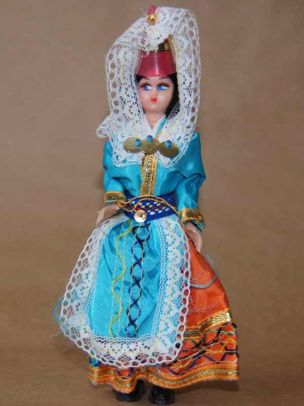 Кукла греческая, 16 см (2008684)