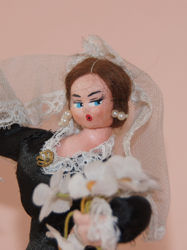 Испанская старинная тканевая кукла, 18 см (2008999)