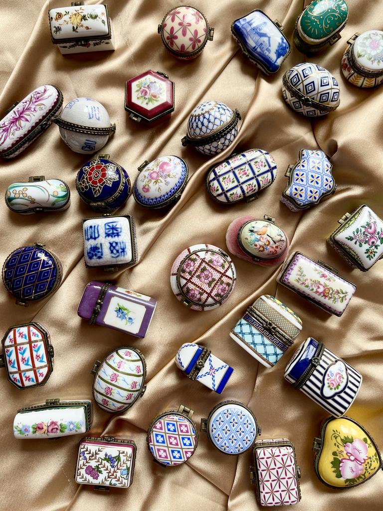 Коллекция шкатулок, фарфор, Франция