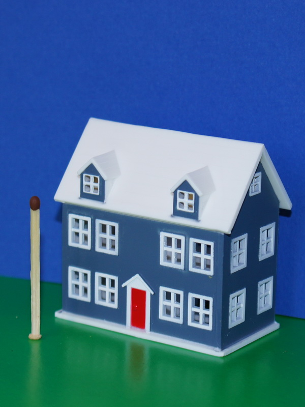 Микро дом (1:144), пластик