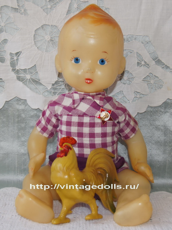 Большой советский пупс "Димка", СССР, 46 см