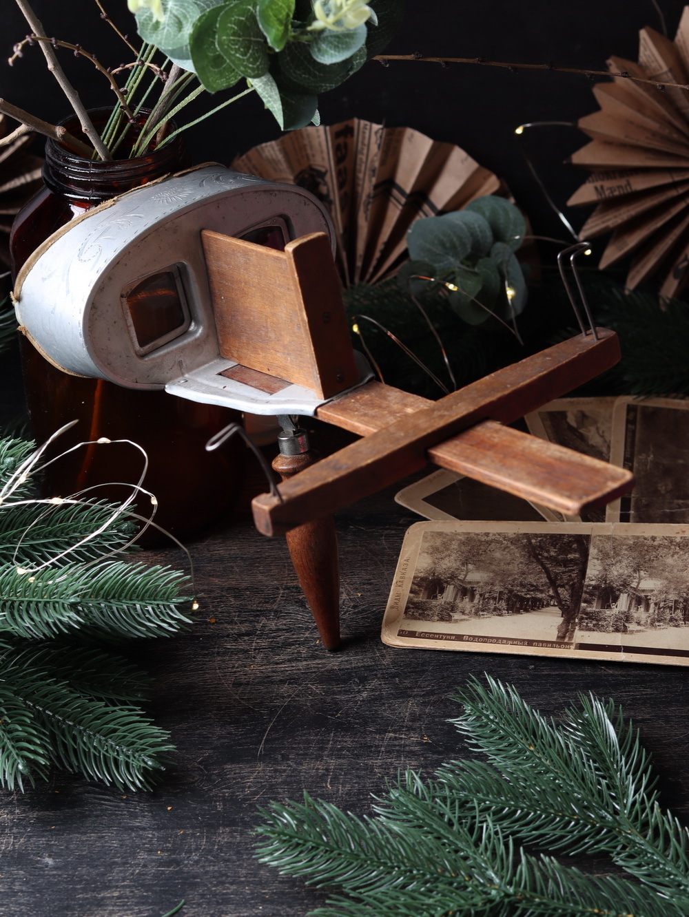 Антикварный стереоскоп, 1901 г.