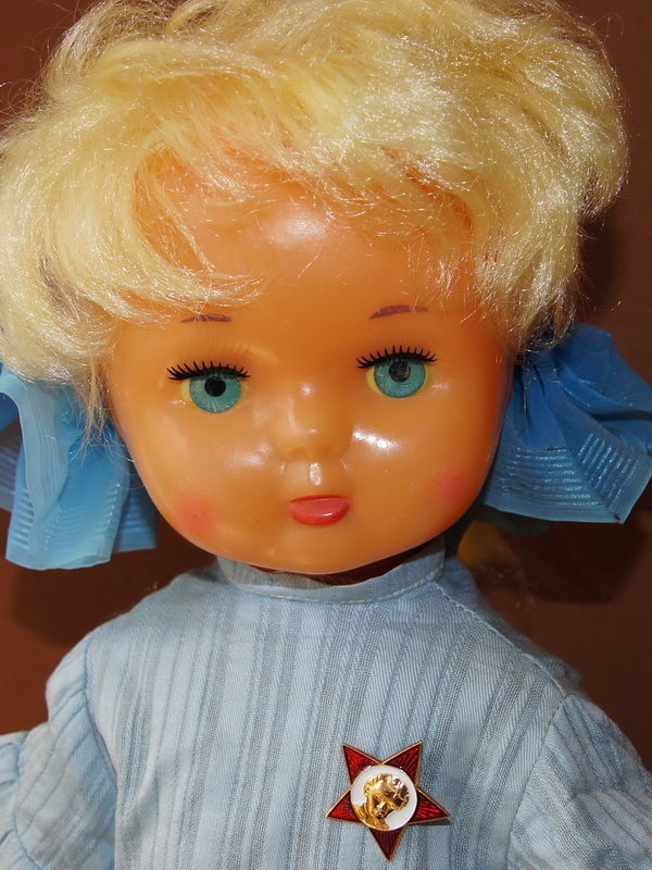 Кукла "Лена", СССР, с клеймом, ф-ка им. 8 Марта, 55 см