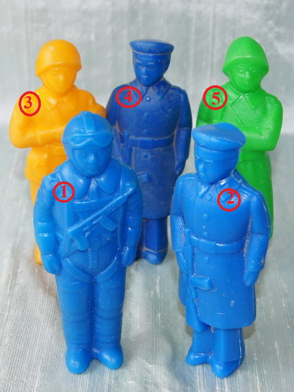 Советские полиэтиленовые солдатики, 13 см, 1 шт.