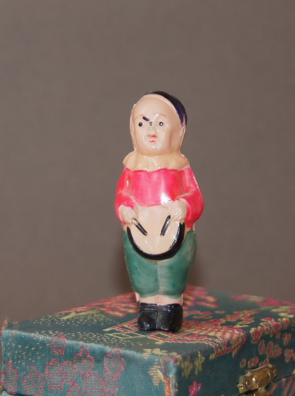 Антикварный пупс-Малыш из целлулоида, 7 см