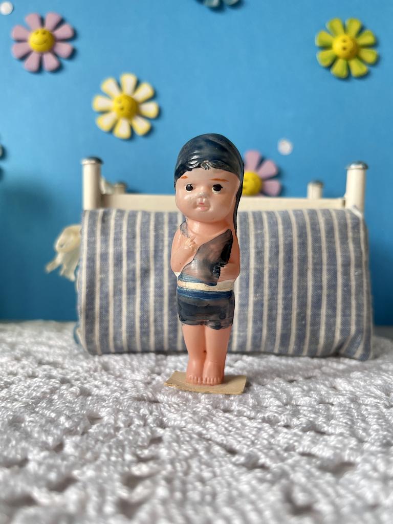 Антикварный пупс из целлулоида, 7 см