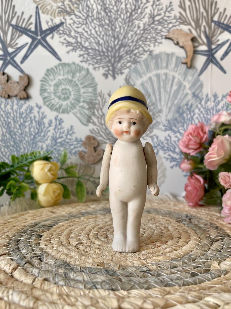 Старинная фарфоровая куколка, Япония, Nippon, 12 см