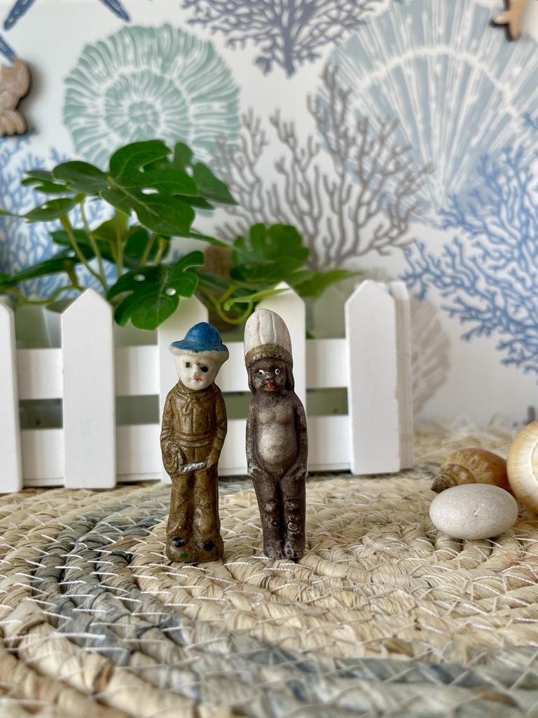 Старинные мини куколки, фарфор, 6 см!