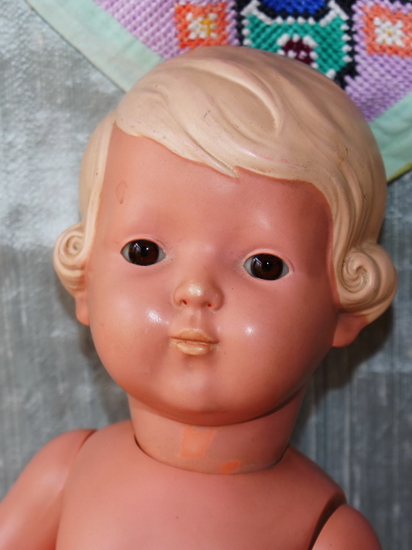 старинная целлулоидная кукла, пупс из целлулоида, целлулоидный пупс, антикварная кукла, механическая, старинная японская целлулоидная кукла