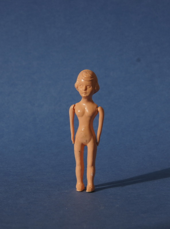 Английская мини куколка, с клеймом, 7 см