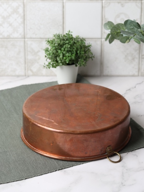 медная форма, старинная выпечка, медная посуда, старинная медь