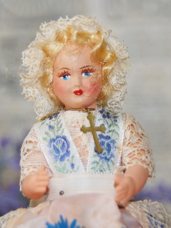 Старинная целлулоидная кукла Petitcollin, 13 см (1400677)