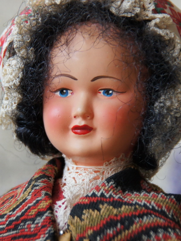 Старинная целлулоидная кукла Petitcollin, 27 см (1400691)