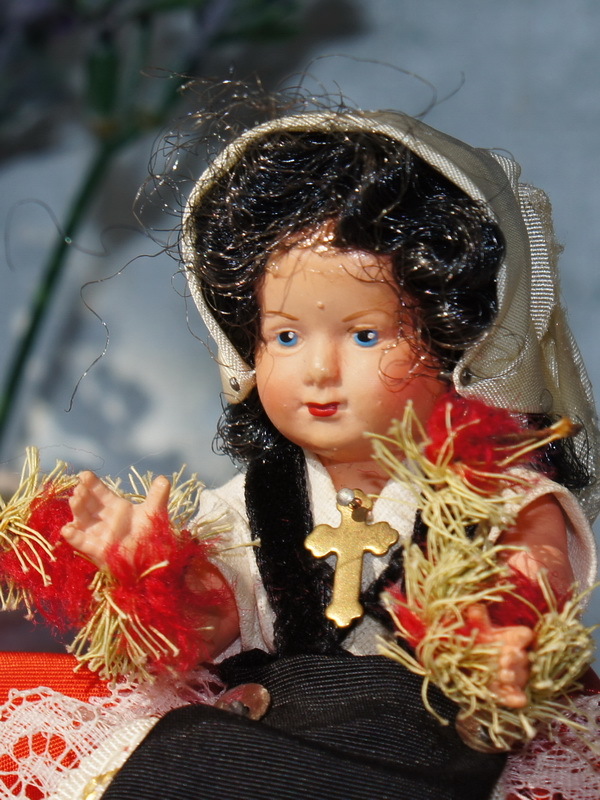 Старинная целлулоидная кукла Petitcollin, 9 см (1400702)