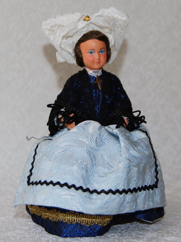 Французская кукла Petitcollin в костюме Лимузэн, 13 см (арт.1400713)