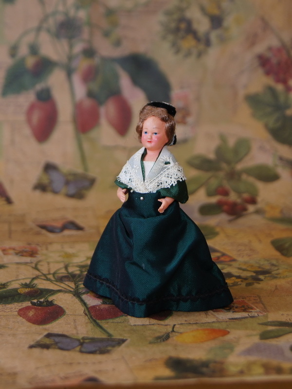 Старинная кукла Petitcollin, 8 см (арт.1400745)