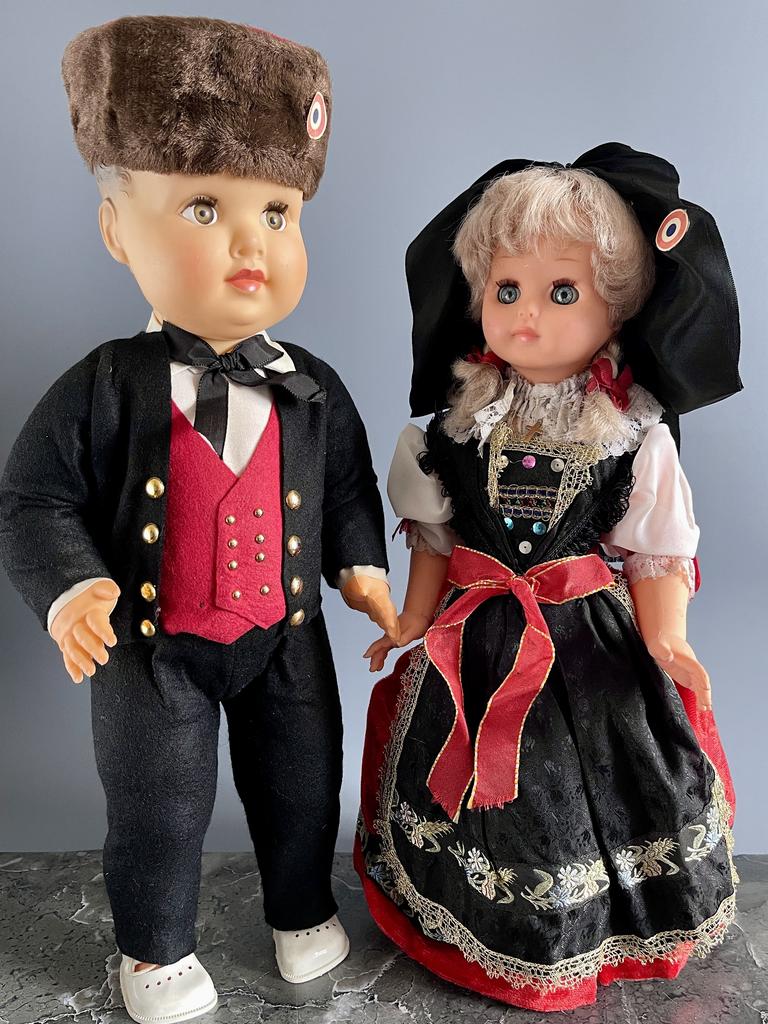 Эльзасская пара кукол, Франция, 1960-70-е гг.