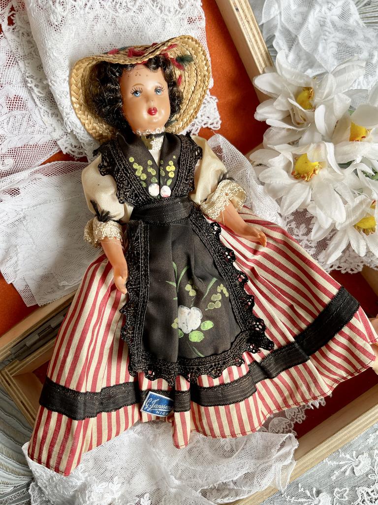 Старинная кукла из целлулоида, SNF, 19 см (арт.1400893)