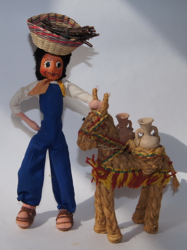 Мексиканец с осликом, 28 см (700746)