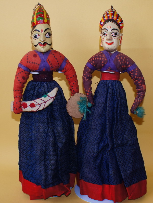 Старинные куклы-марионетки Индии, 40 см (700703)