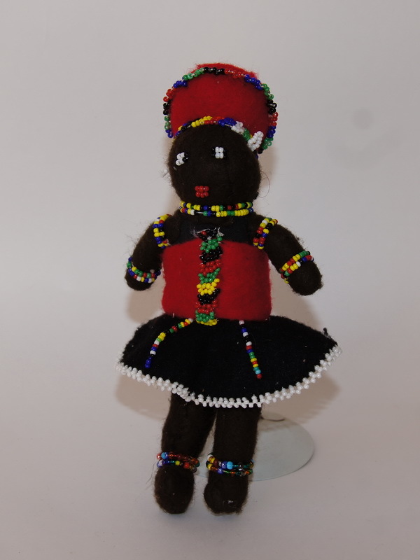 Африканская кукла Ндебель, 19 см (700557)