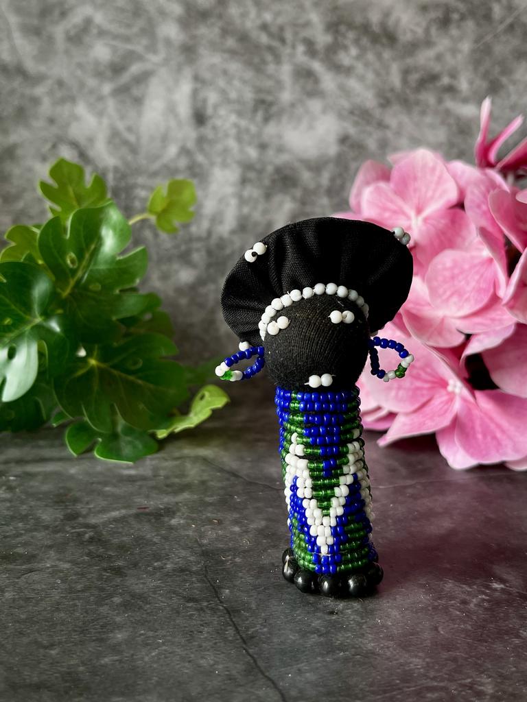 Редкая этническая кукла Ндебеле, 9 см (700583)