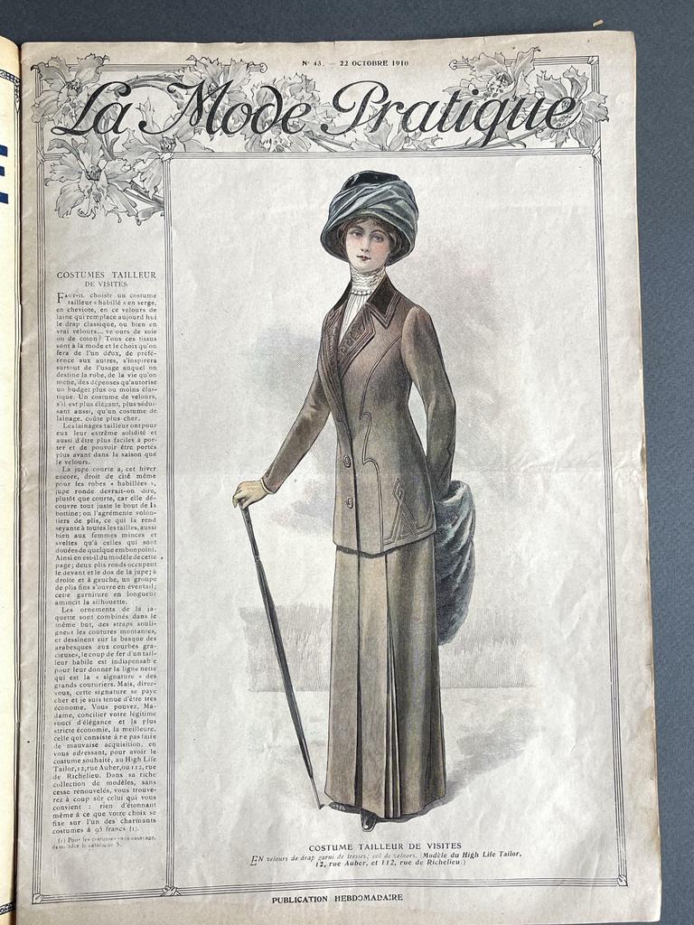 1910 г., 22 октября, Модный журнал, Париж