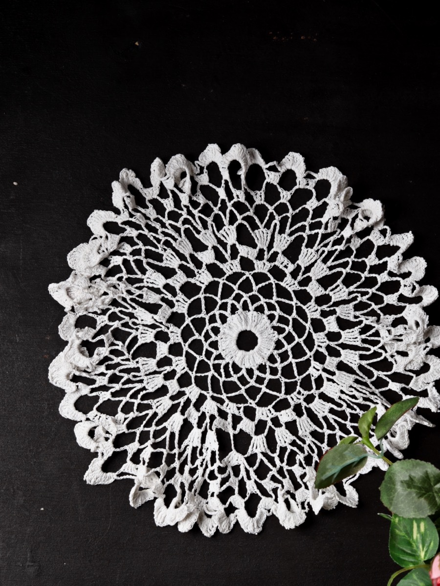 Кружевная салфетка, кружево советское