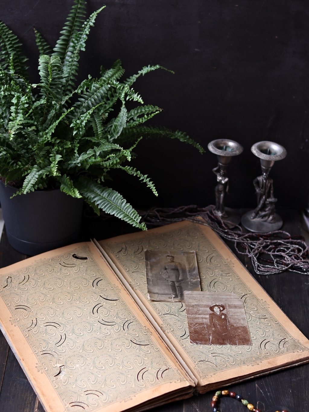 старинный альбом, антикварный фотоальбом