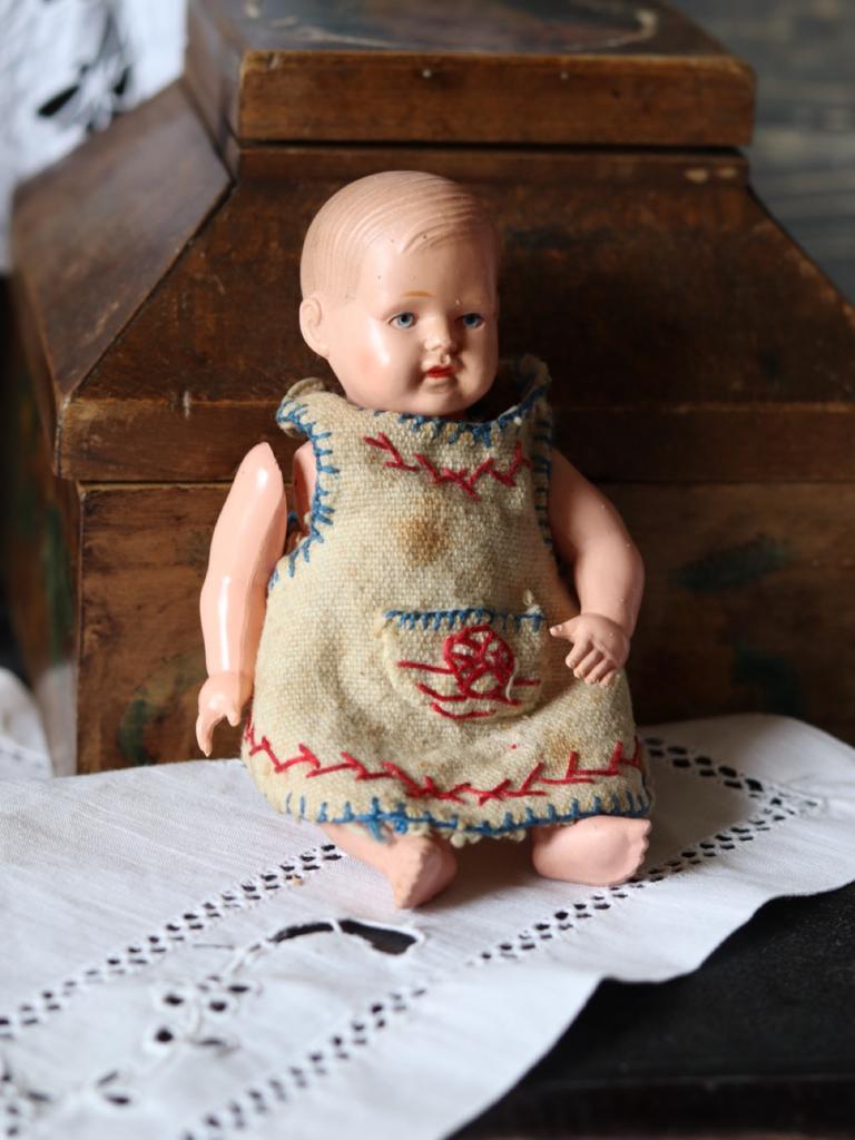 целлулоидный пупс, старинный пупс