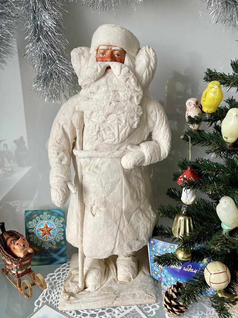 Советский ватный Дед Мороз, большой,  1961 г.