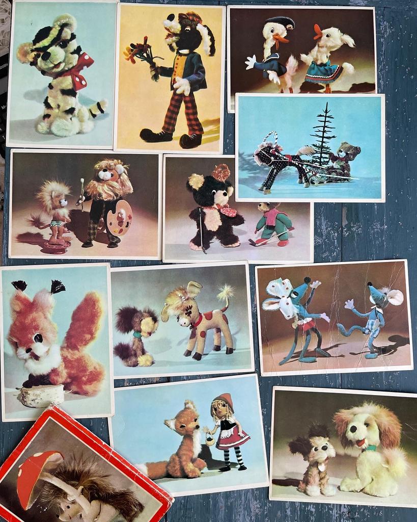 Открытки игрушки СССР