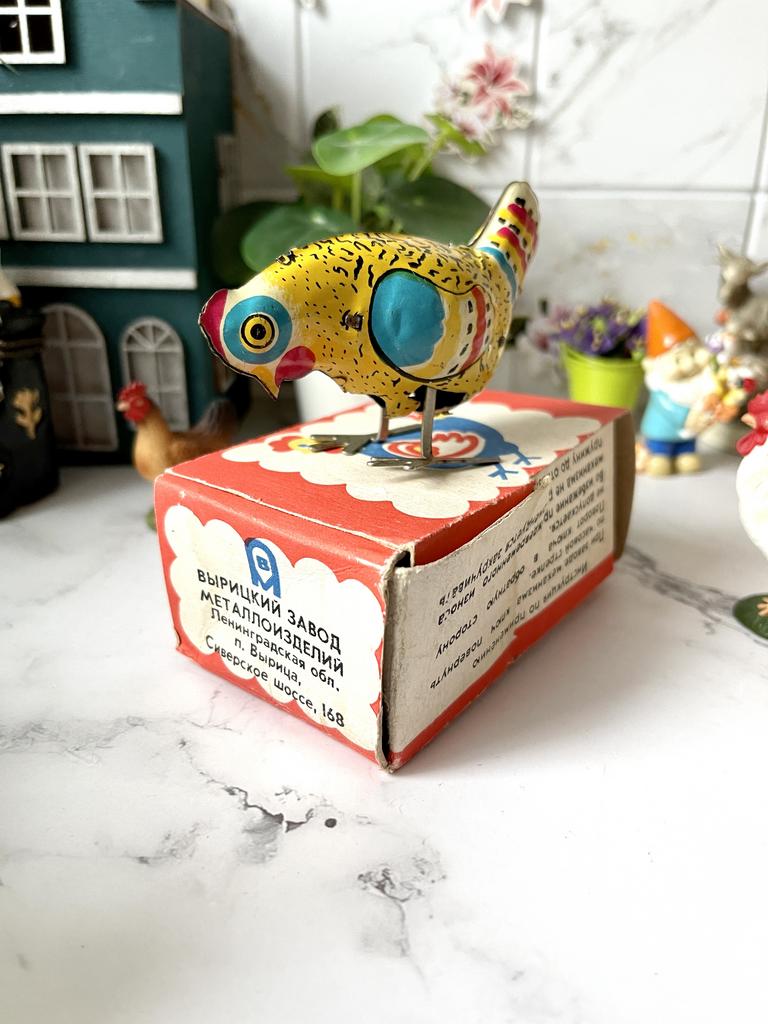 Механическая заводная игрушка Курочка