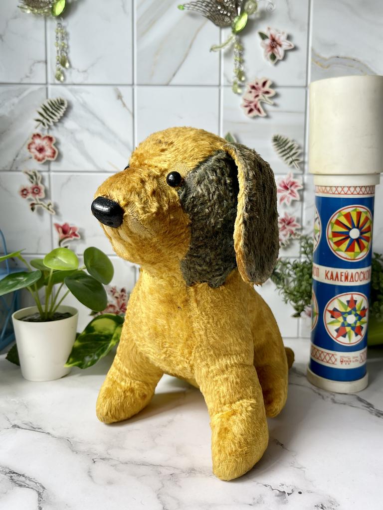Собачка плюшевая старинная СССР