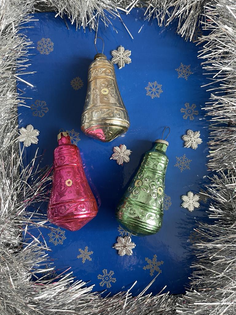 Елочные игрушки СССР советские елочные стеклянные игрушки