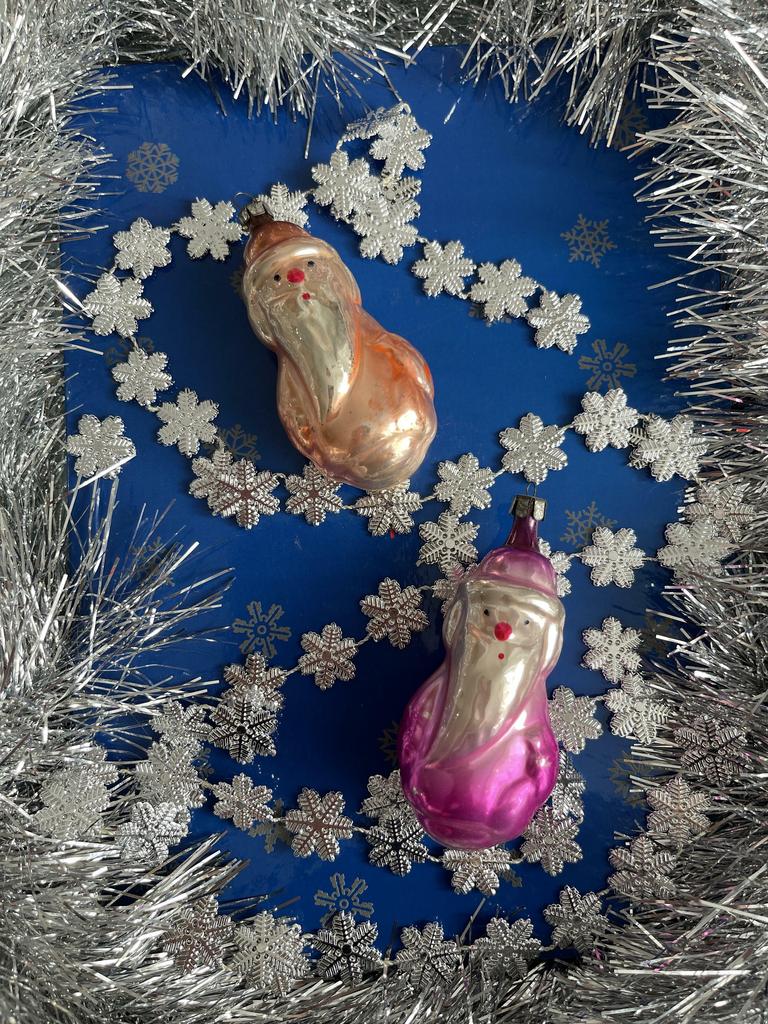 Елочные игрушки СССР советские елочные стеклянные игрушки