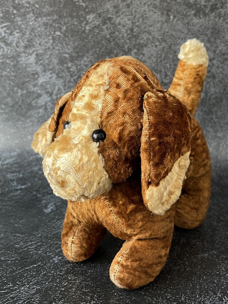 Винтажная плюшевая собачка