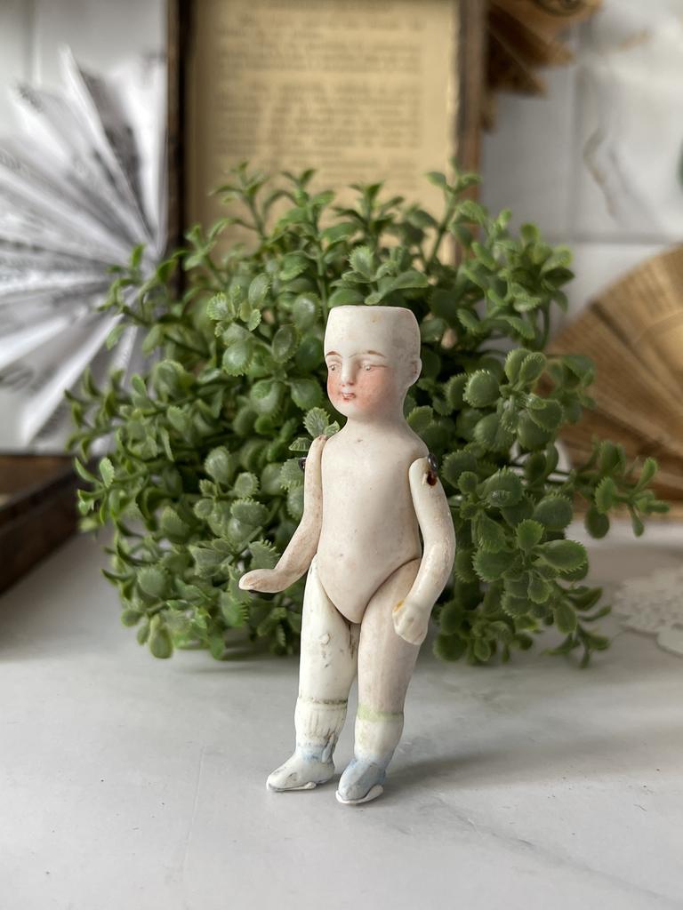 Старинная мини кукла, Германия, 7 см