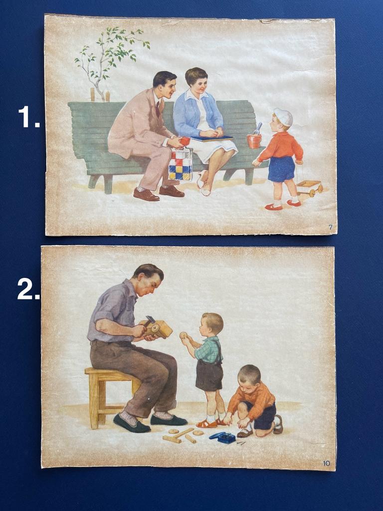 Карточки школьные агитация СССР