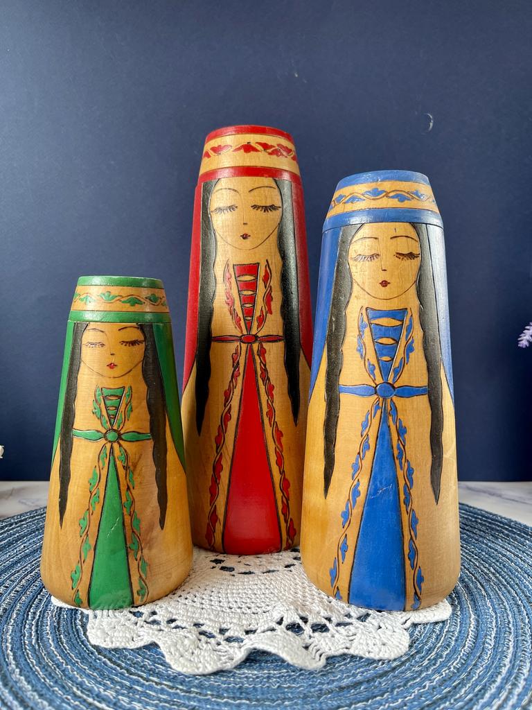 1 шт. Деревянные фигуры вазы