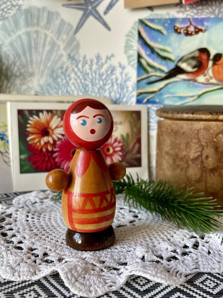 Советская деревянная игрушка сувенир