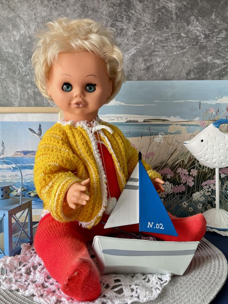 Большая ГДРовская кукла-пупс